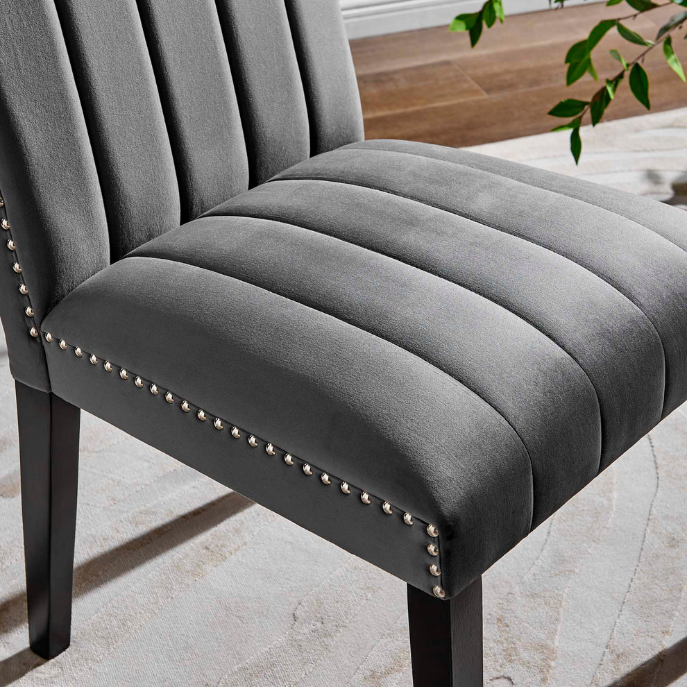 Catalyst Performance Velvet Dining Side Chairs - Set of 2 By Modway - EEI-5081 | Dining Chairs | Modishstore - 15