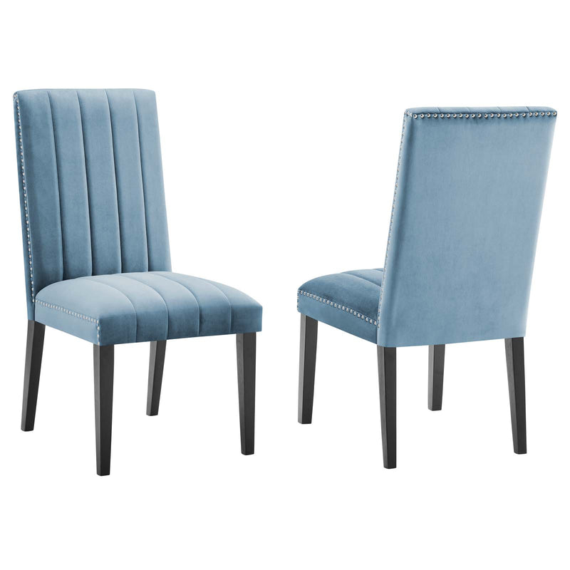 Catalyst Performance Velvet Dining Side Chairs - Set of 2 By Modway - EEI-5081 | Dining Chairs | Modishstore - 17