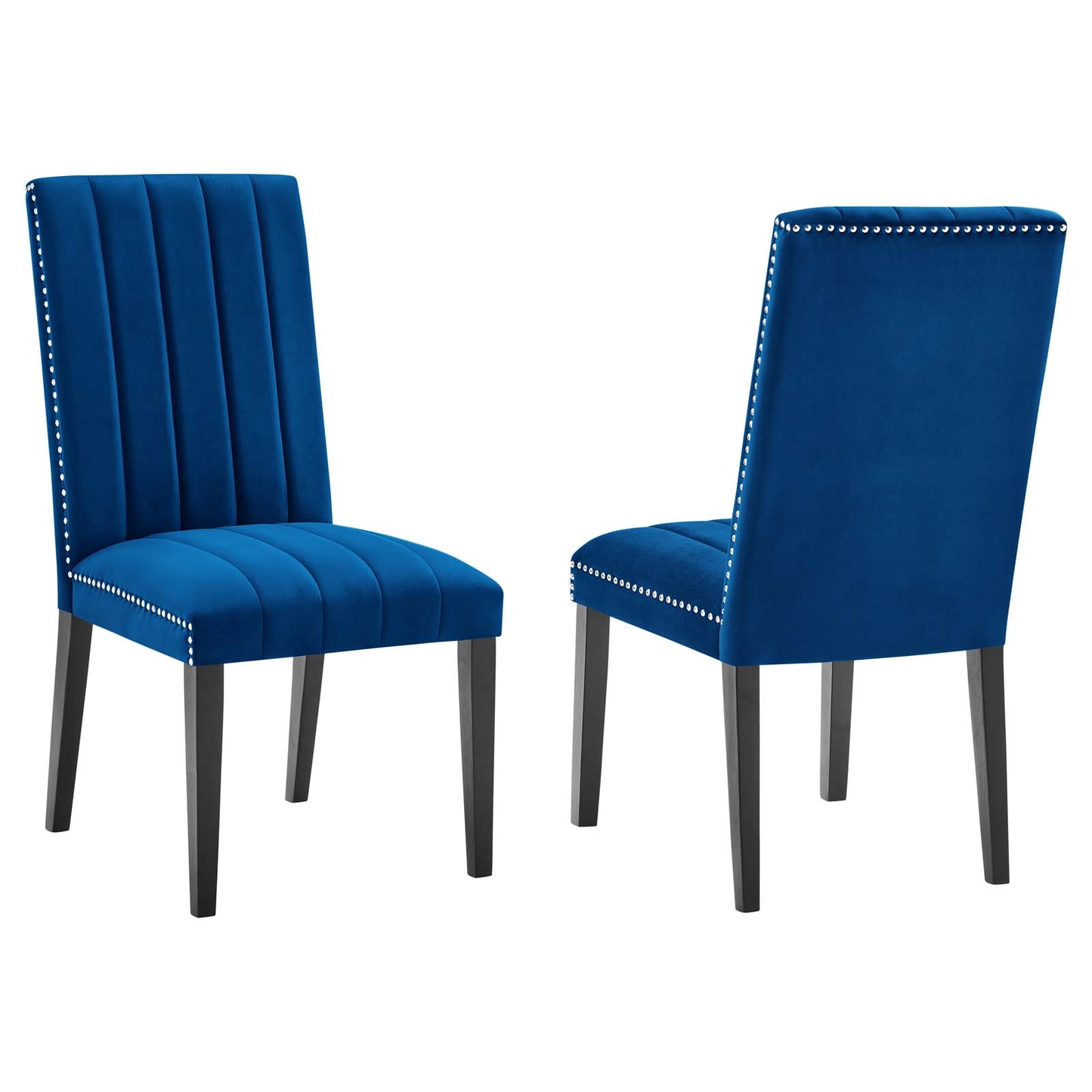 Catalyst Performance Velvet Dining Side Chairs - Set Of 2 By Modway - EEI-5081-GRN | Dining Chairs |  Modishstore - 25