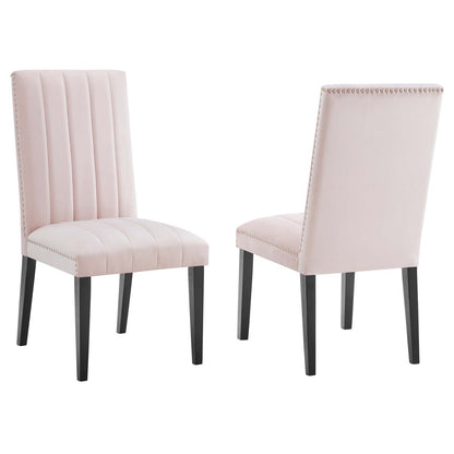 Catalyst Performance Velvet Dining Side Chairs - Set of 2 By Modway - EEI-5081 | Dining Chairs | Modishstore - 33
