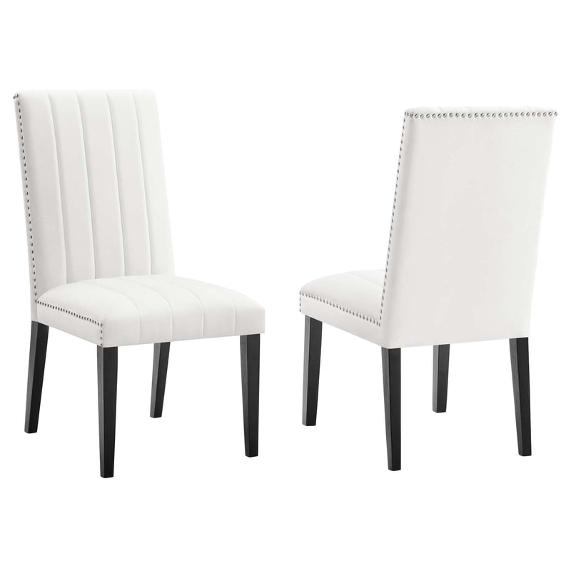 Catalyst Performance Velvet Dining Side Chairs - Set of 2 By Modway - EEI-5081 | Dining Chairs | Modishstore - 41