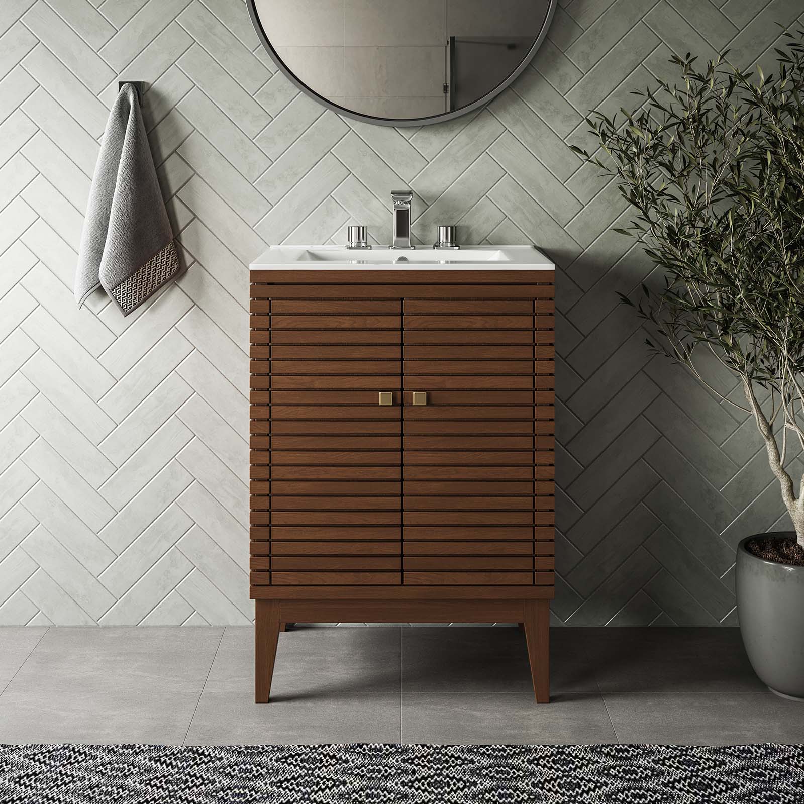 Ledger 24" Wood Bathroom Vanity Cabinet (Sink Basin Not Included) By Modway - EEI-5088 | Bathroom Accessories | Modishstore - 1