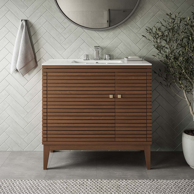 Ledger 36" Wood Bathroom Vanity Cabinet (Sink Basin Not Included) By Modway - EEI-5089 | Bathroom Accessories | Modishstore - 1