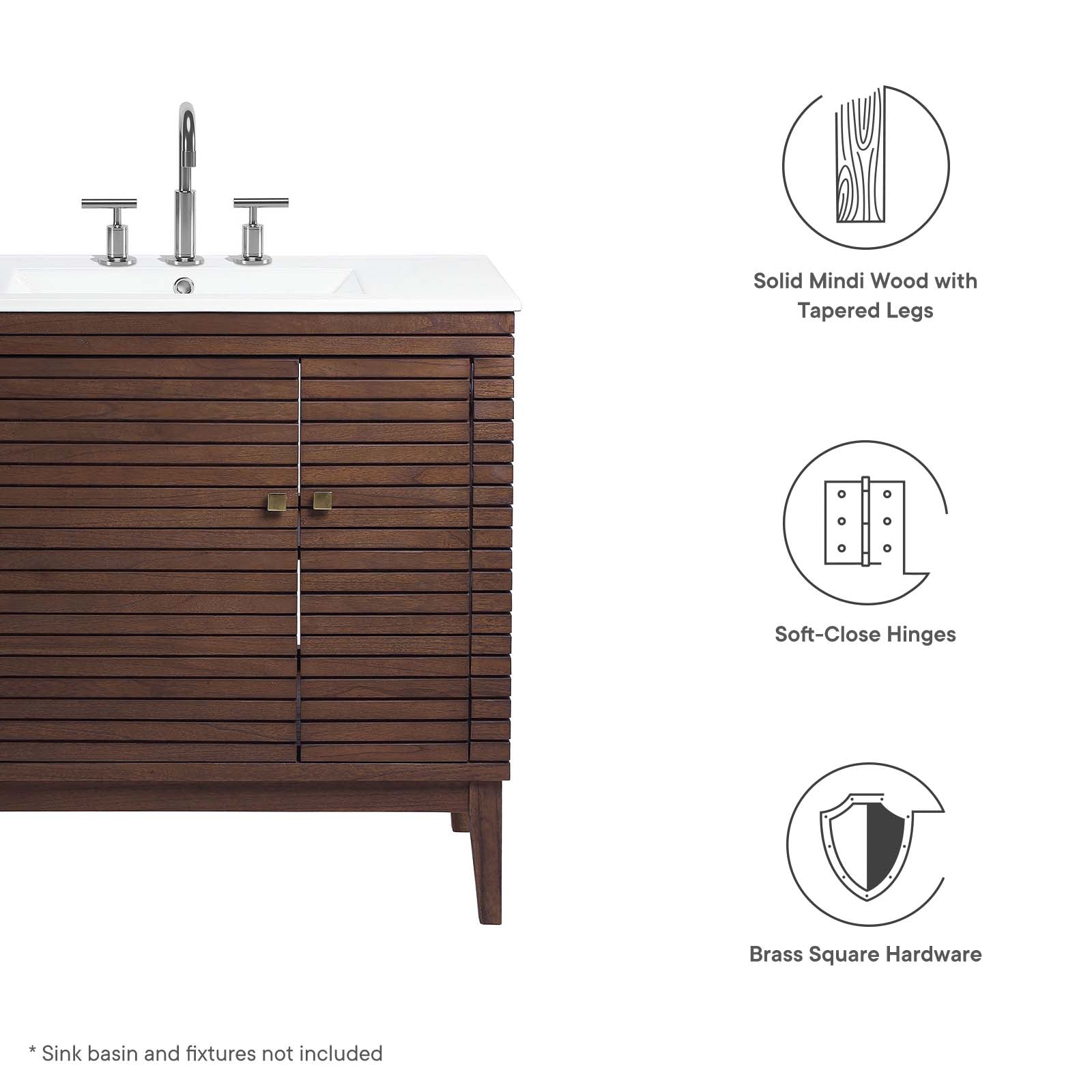 Ledger 36" Wood Bathroom Vanity Cabinet (Sink Basin Not Included) By Modway - EEI-5089 | Bathroom Accessories | Modishstore - 8