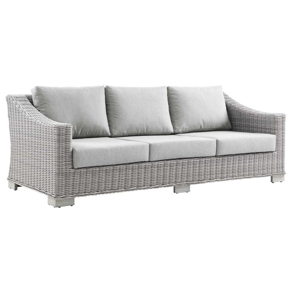 Modway Conway 4-Piece Outdoor Patio Wicker Rattan Furniture Set - EEI-5091 | Outdoor Sofas, Loveseats & Sectionals | Modishstore - 2