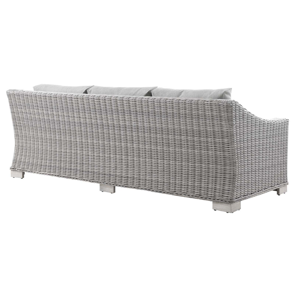 Modway Conway 5-Piece Outdoor Patio Wicker Rattan Furniture Set - EEI-5092 | Outdoor Sofas, Loveseats & Sectionals | Modishstore - 4