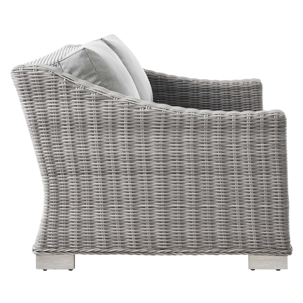 Modway Conway 5-Piece Outdoor Patio Wicker Rattan Furniture Set - EEI-5092 | Outdoor Sofas, Loveseats & Sectionals | Modishstore - 7