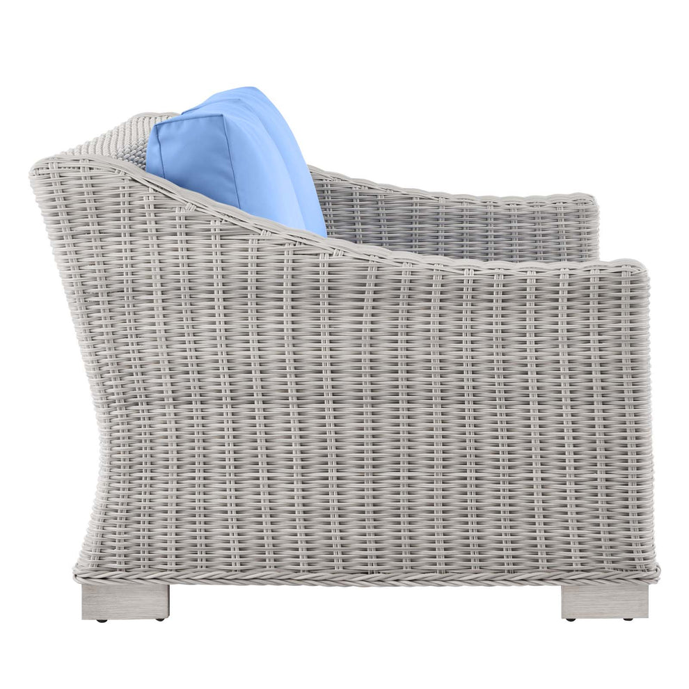 Modway Conway 5-Piece Outdoor Patio Wicker Rattan Furniture Set - EEI-5092 | Outdoor Sofas, Loveseats & Sectionals | Modishstore - 14