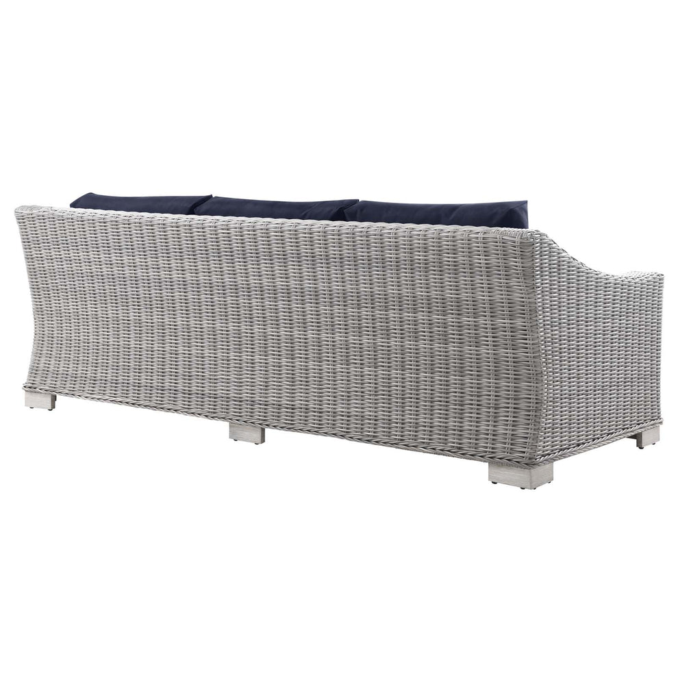 Modway Conway 5-Piece Outdoor Patio Wicker Rattan Furniture Set - EEI-5092 | Outdoor Sofas, Loveseats & Sectionals | Modishstore - 18