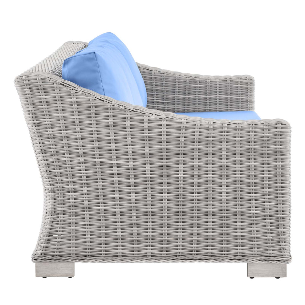 Modway Conway 4-Piece Outdoor Patio Wicker Rattan Furniture Set - EEI-5095 | Outdoor Sofas, Loveseats & Sectionals | Modishstore - 8
