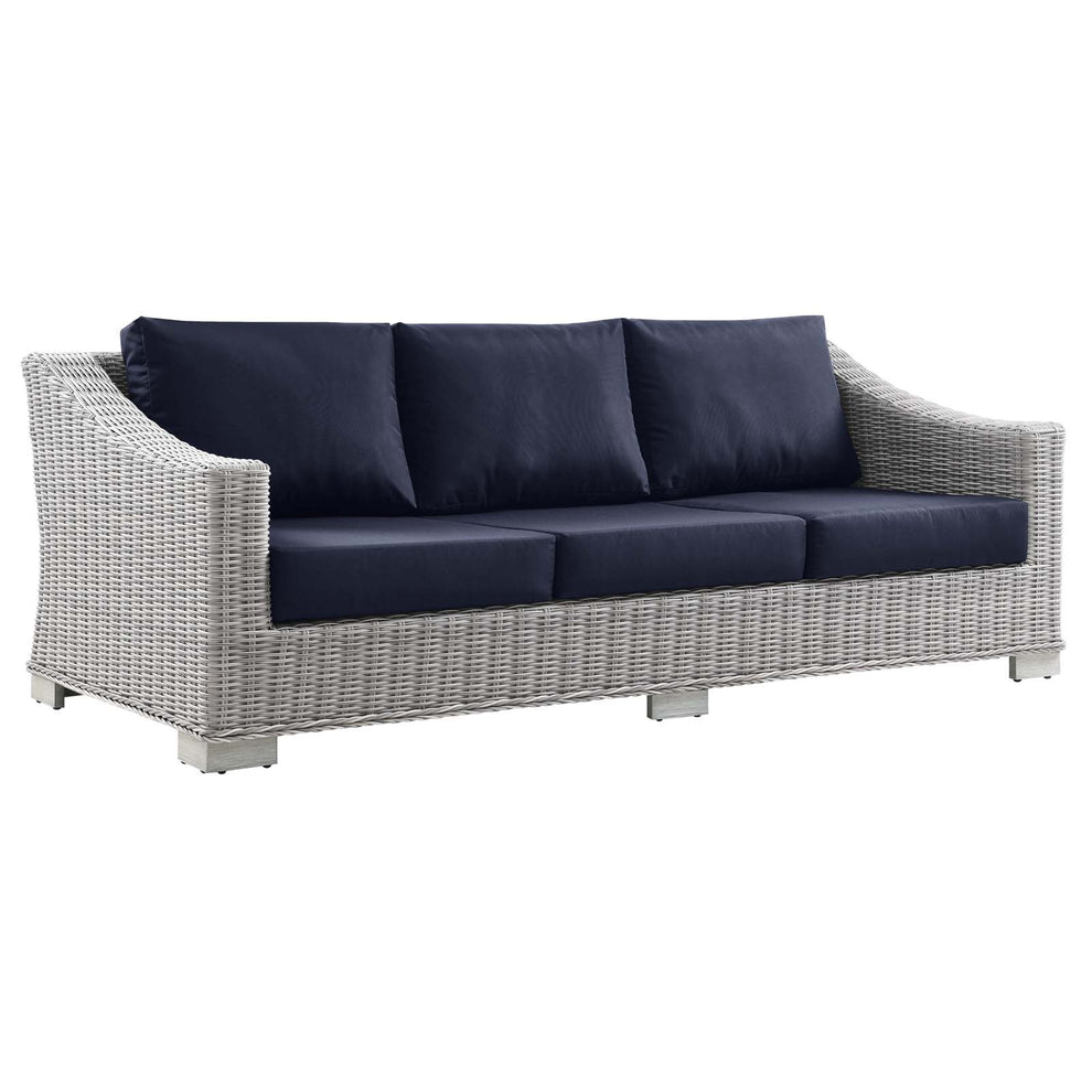 Modway Conway 4-Piece Outdoor Patio Wicker Rattan Furniture Set - EEI-5095 | Outdoor Sofas, Loveseats & Sectionals | Modishstore - 11