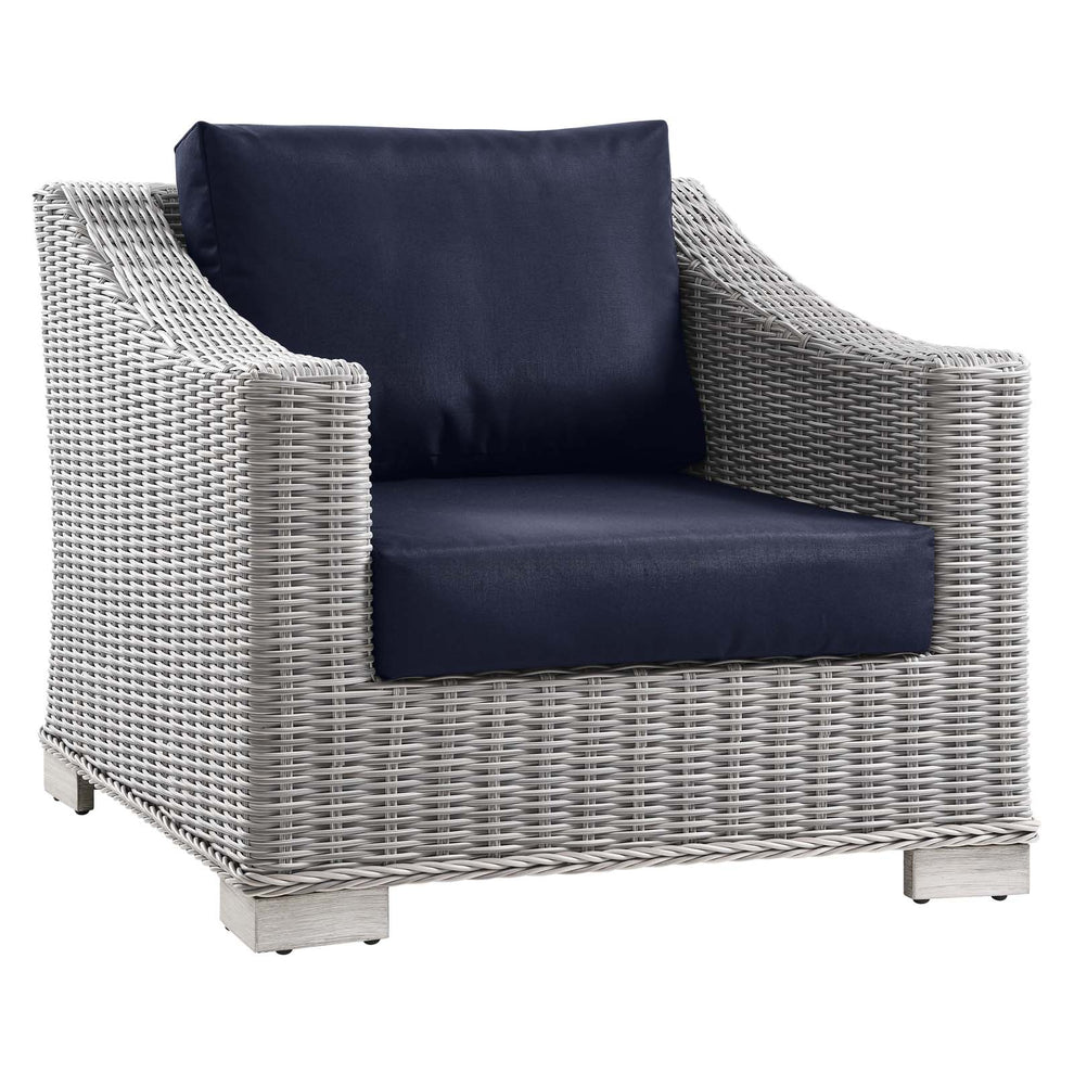 Modway Conway Outdoor Patio Wicker Rattan 9-Piece Sectional Sofa Furniture Set - EEI-5096 | Outdoor Sofas, Loveseats & Sectionals | Modishstore - 8