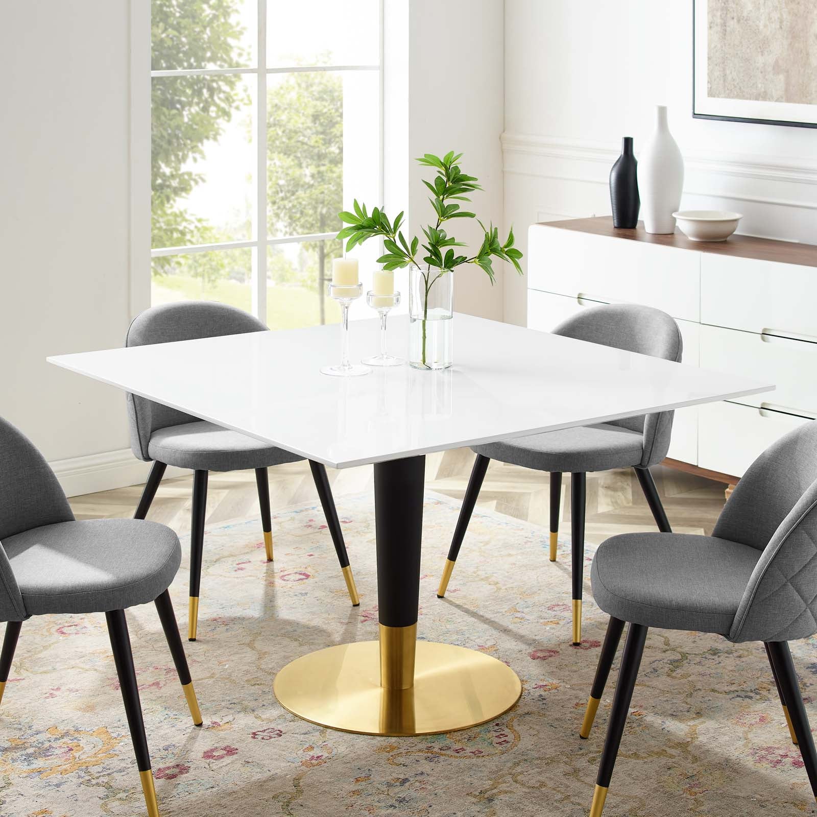 Zinque 47" Square Dining Table By Modway - EEI-5137 | Dining Tables | Modishstore - 1