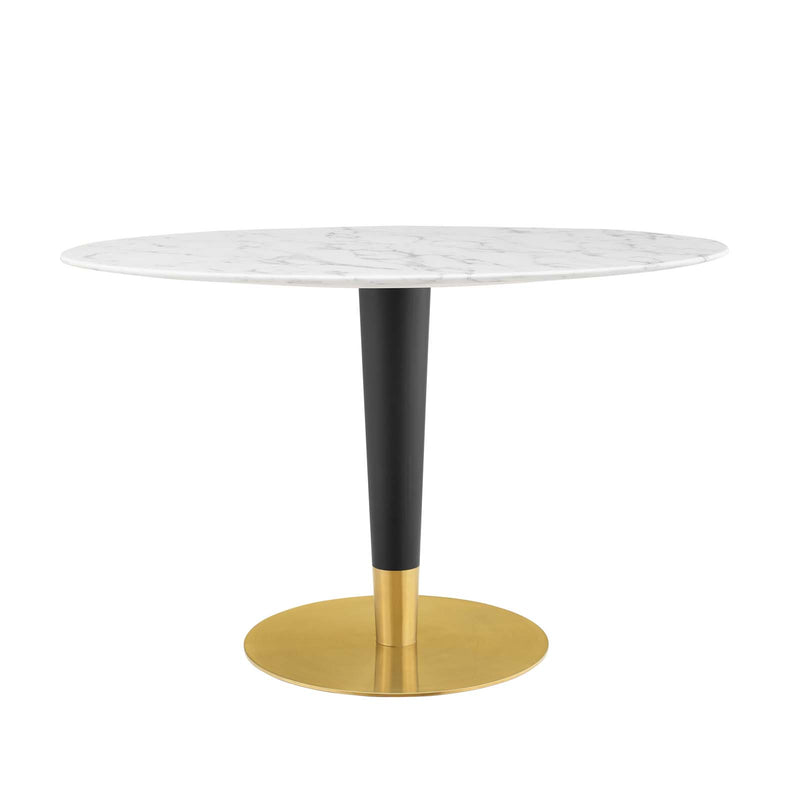 Modway Zinque 48" Oval Artificial Marble Dining Table - EEI-5143 | Dining Tables | Modishstore - 1