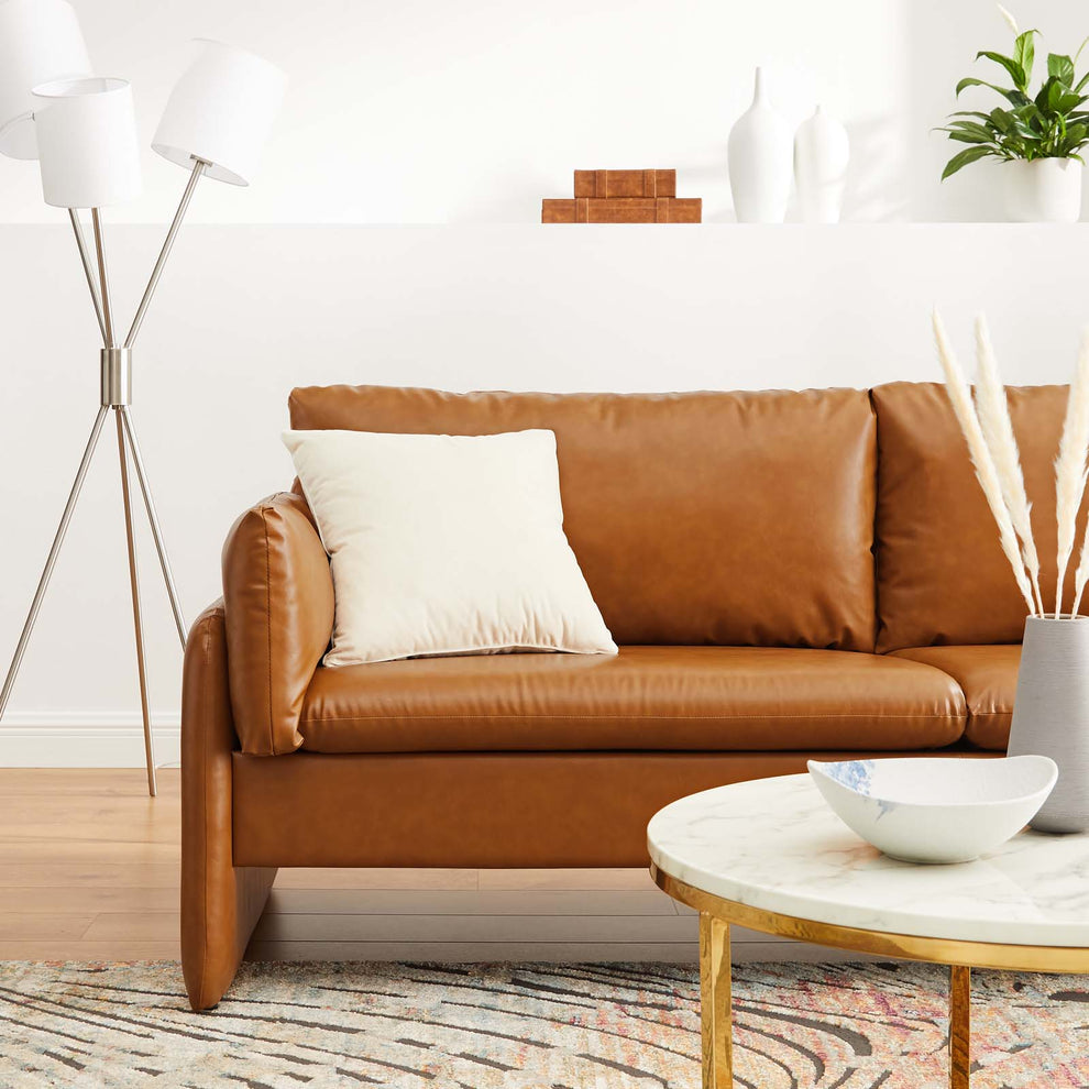 Modway Indicate Vegan Leather Sofa - EEI-5151 | Sofas | Modishstore - 2