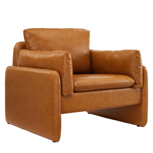 Modway Indicate Vegan Leather Armchair | Armchairs | Modishstore
