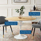 Lippa 48" Oval Dining Table By Modway - EEI-5160 | Dining Tables | Modishstore - 5