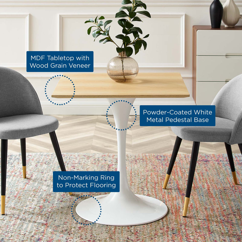 Modway Lippa 28" Square Dining Table - EEI-5164 | Dining Tables | Modishstore - 5