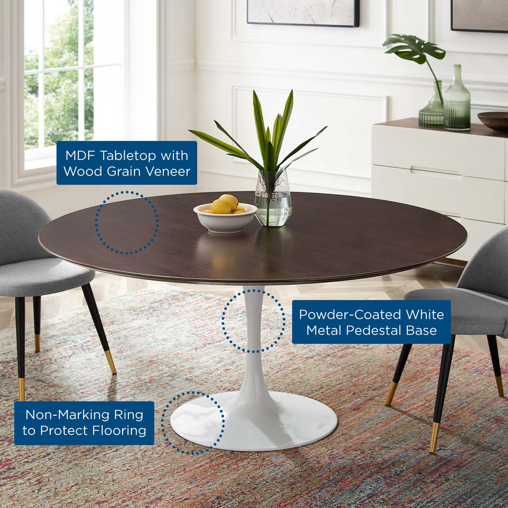 Modway Lippa 60" Dining Table - EEI-5175 | Dining Tables | Modishstore - 5
