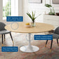 Modway Lippa 60" Dining Table - EEI-5176 | Dining Tables | Modishstore - 5