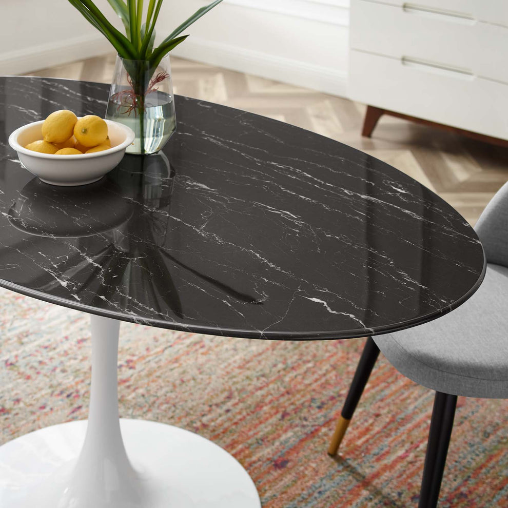 Modway Lippa 60" Artificial Marble Dining Table - EEI-5186 | Dining Tables | Modishstore - 6