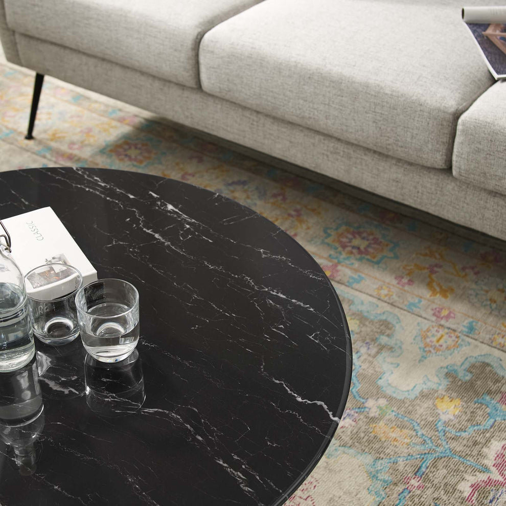 Modway Lippa 36" Artificial Marble Coffee Table - EEI-5191 | Coffee Tables | Modishstore - 6