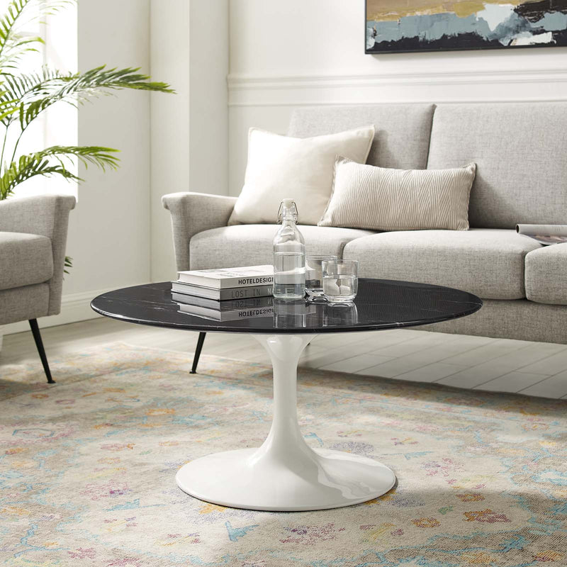 Modway Lippa 36" Artificial Marble Coffee Table - EEI-5191 | Coffee Tables | Modishstore - 1