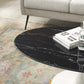 Modway Lippa 42" Oval Artificial Marble Coffee Table | Coffee Tables | Modishstore-6