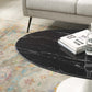 Modway Lippa 42" Oval Artificial Marble Coffee Table - EEI-5192 | Coffee Tables | Modishstore - 6