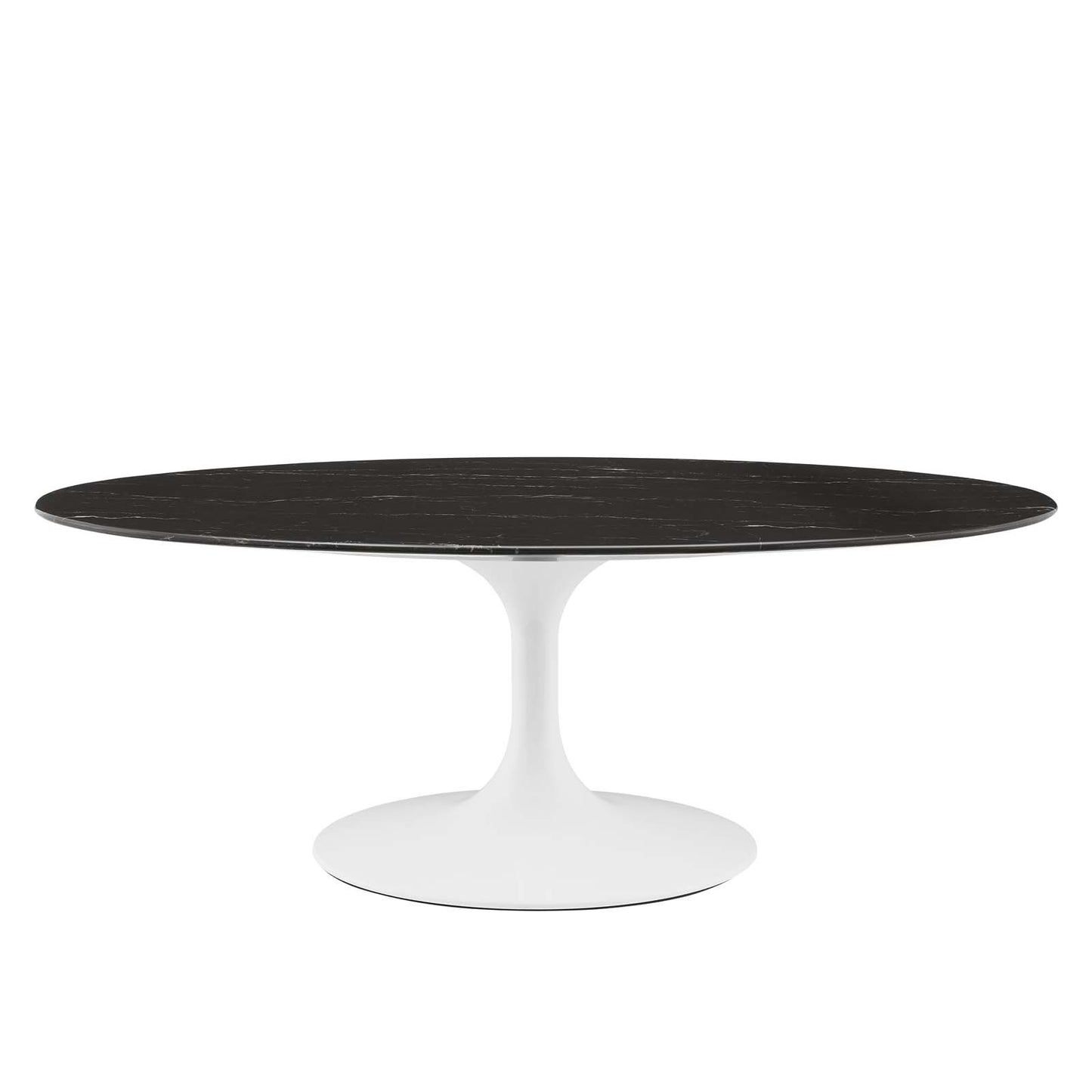 Modway Lippa 48" Oval Artificial Marble Coffee Table - EEI-5193 | Coffee Tables | Modishstore - 2