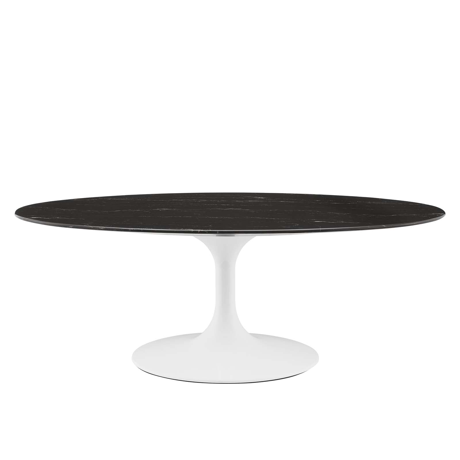 Modway Lippa 48" Oval Artificial Marble Coffee Table - EEI-5193 | Coffee Tables | Modishstore - 2
