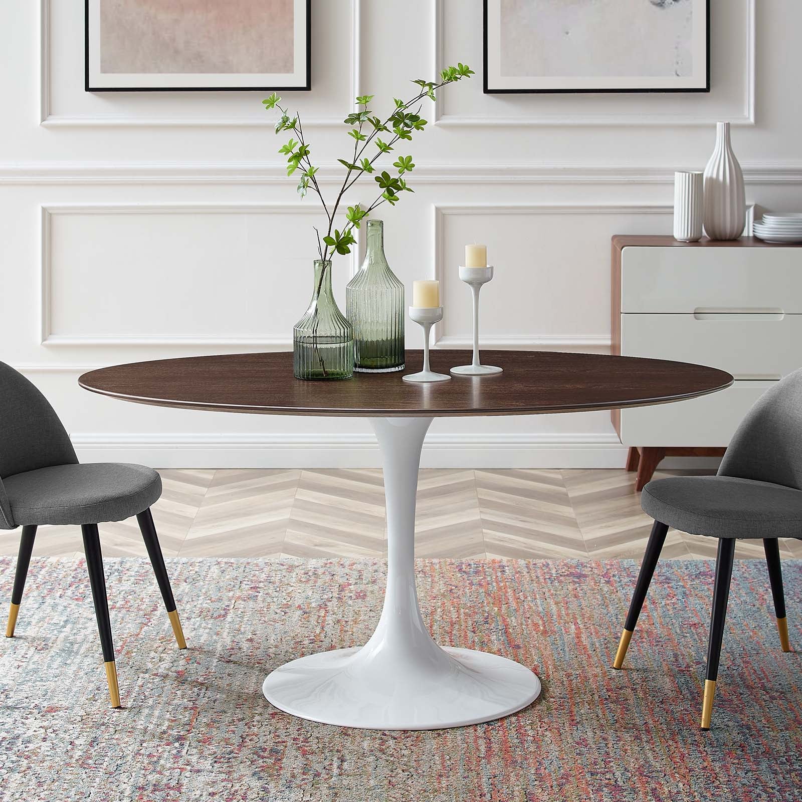 Modway Lippa 60" Oval Dining Table | Dining Tables | Modishstore
