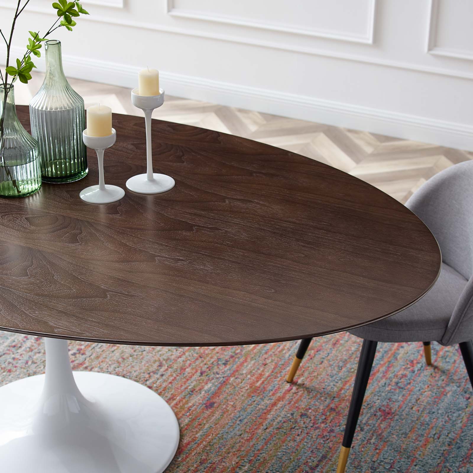 Modway Lippa 78" Oval Dining Table - EEI-5196 | Dining Tables | Modishstore - 6
