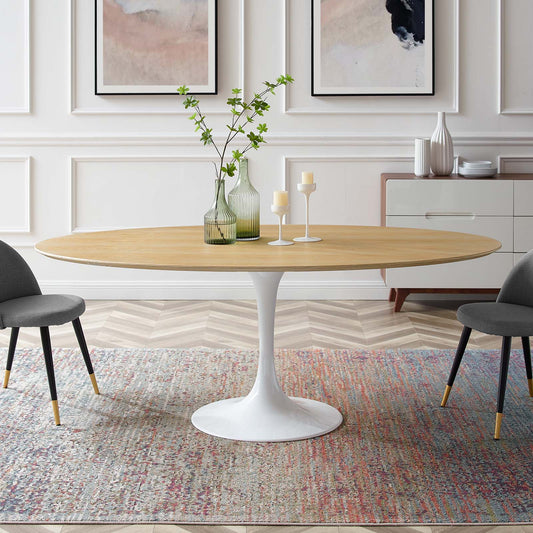 Modway Lippa 78" Oval Dining Table | Dining Tables | Modishstore