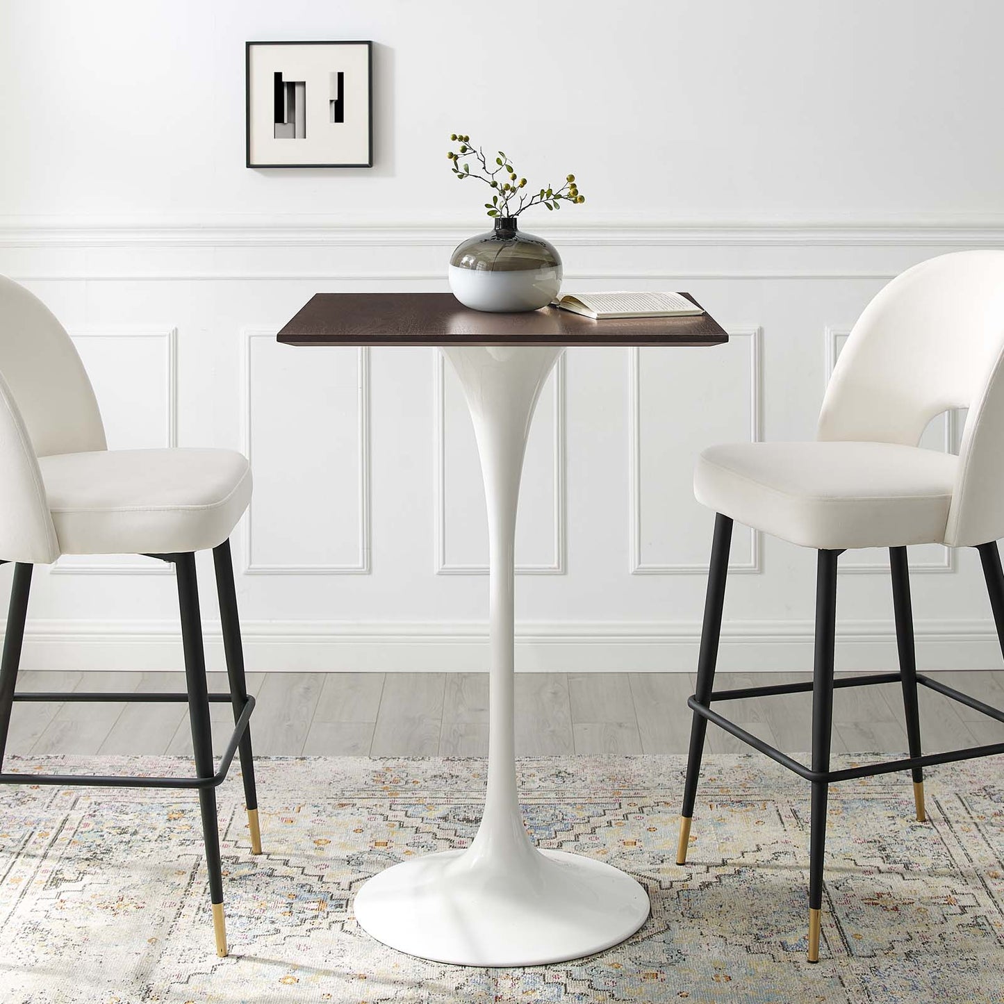 Modway Lippa 28" Square Bar Table - EEI-5201 | Bar Tables | Modishstore - 1