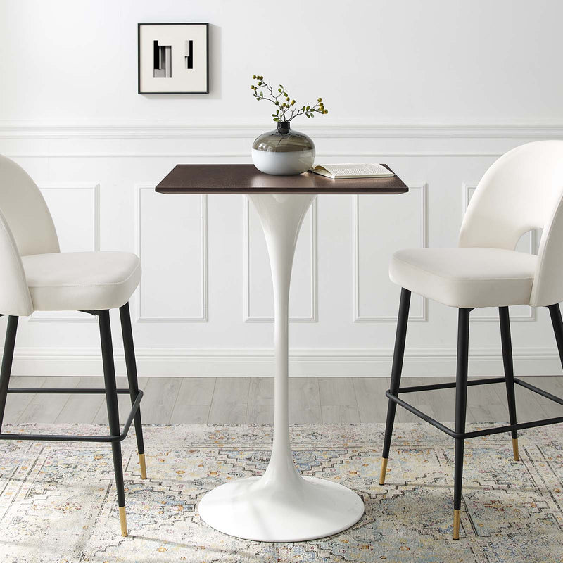 Modway Lippa 28" Square Bar Table - EEI-5201 | Bar Tables | Modishstore - 1