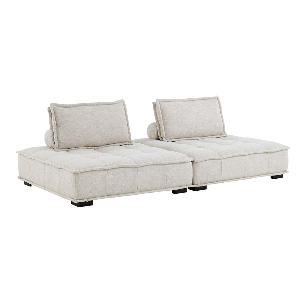 Modway Saunter Tufted Fabric Fabric 2-Piece Loveseat - EEI-5204 | Loveseats | Modishstore - 6