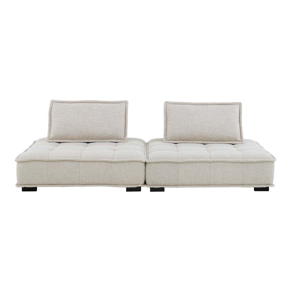 Modway Saunter Tufted Fabric Fabric 2-Piece Loveseat - EEI-5204 | Loveseats | Modishstore - 7