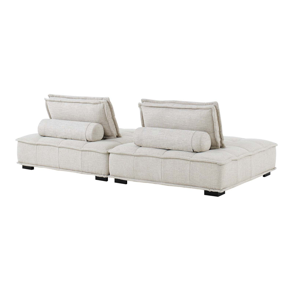 Modway Saunter Tufted Fabric Fabric 2-Piece Loveseat - EEI-5204 | Loveseats | Modishstore - 8