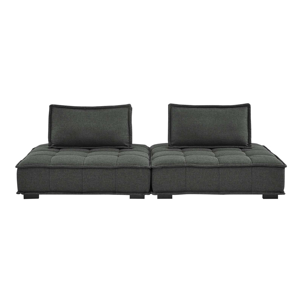 Modway Saunter Tufted Fabric Fabric 2-Piece Loveseat - EEI-5204 | Loveseats | Modishstore - 11