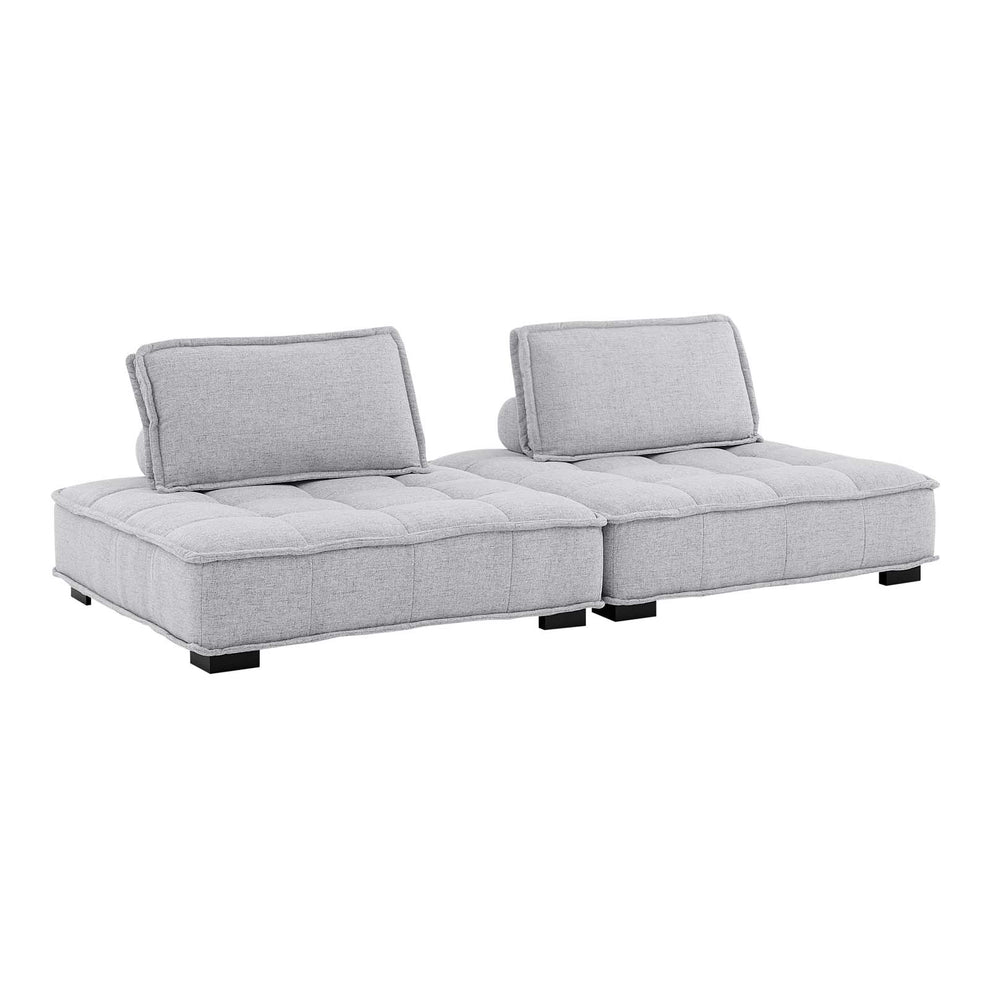 Modway Saunter Tufted Fabric Fabric 2-Piece Loveseat - EEI-5204 | Loveseats | Modishstore - 14