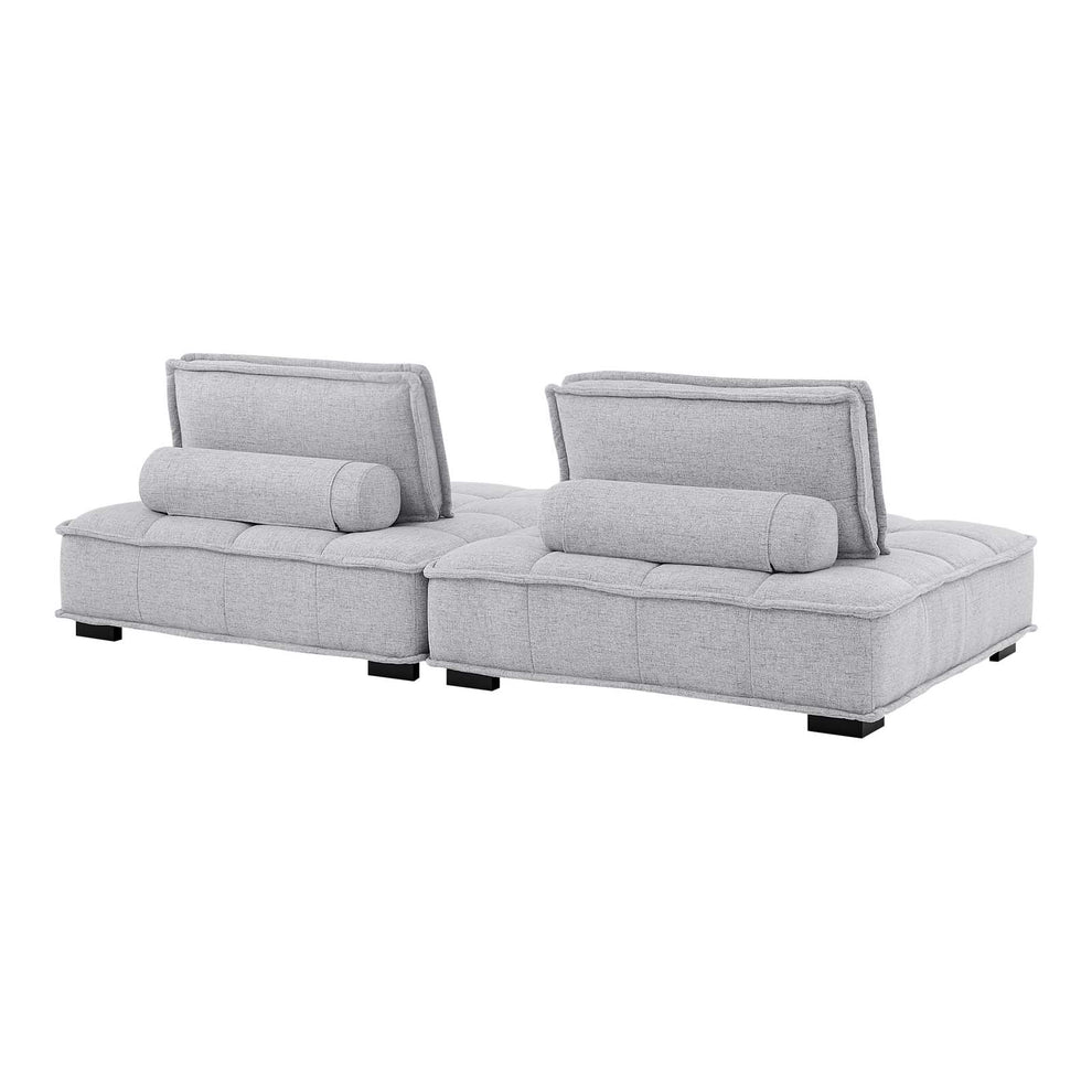 Modway Saunter Tufted Fabric Fabric 2-Piece Loveseat - EEI-5204 | Loveseats | Modishstore - 16