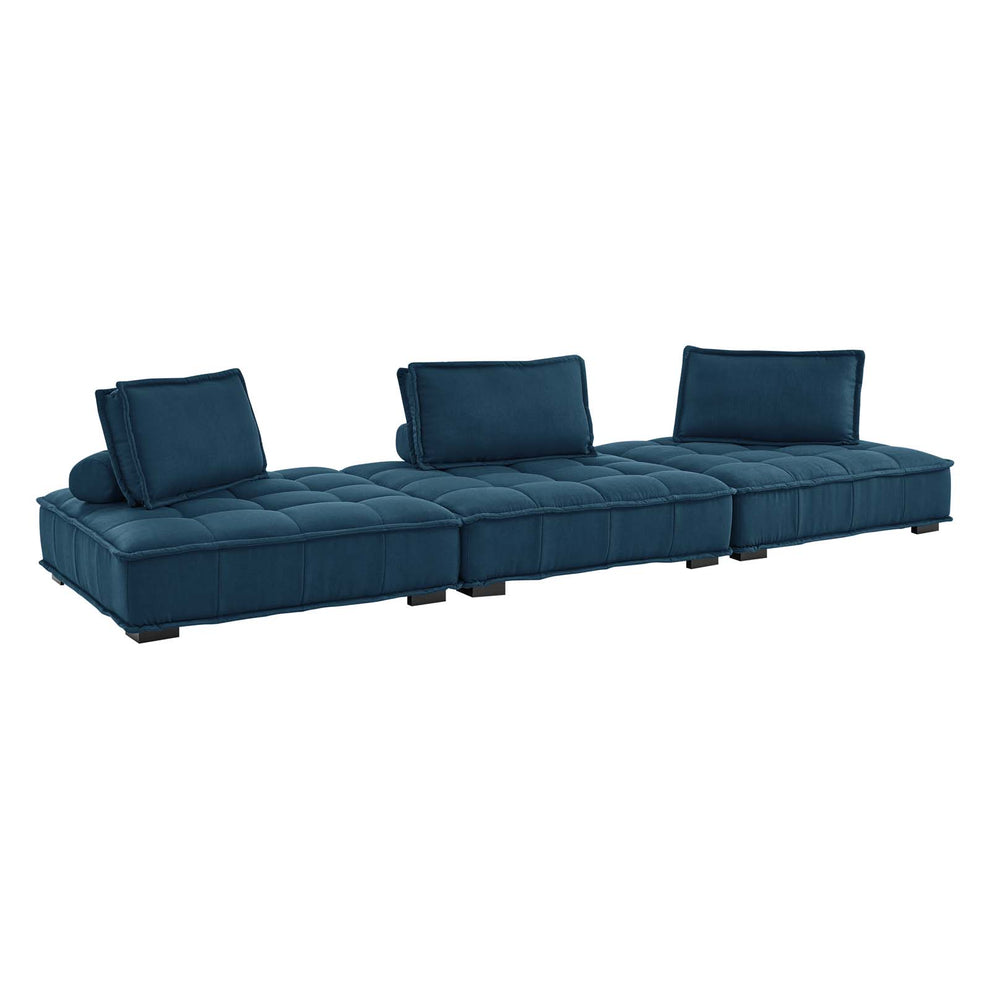Modway Saunter Tufted Fabric Fabric 3-Piece Sofa - EEI-5206 | Sofas | Modishstore - 2