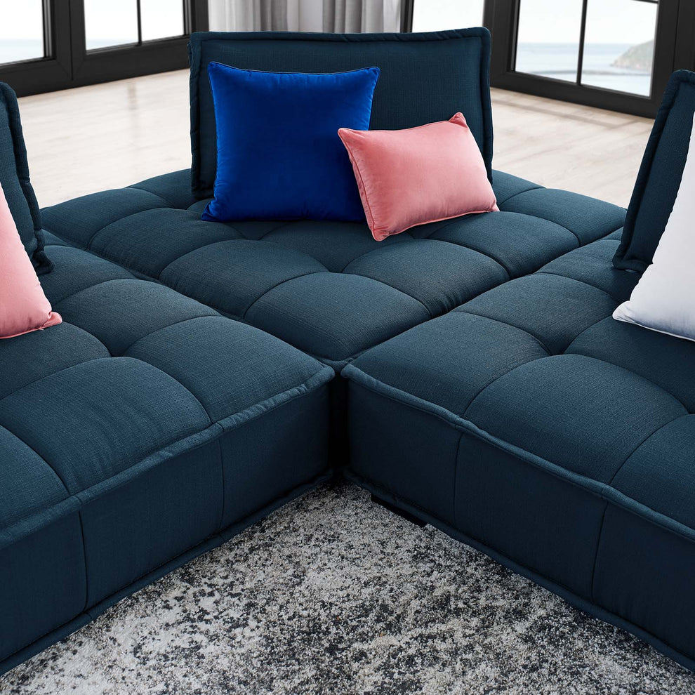 Modway Saunter Tufted Fabric Fabric 3-Piece Sofa - EEI-5206 | Sofas | Modishstore - 8