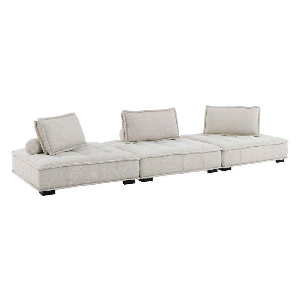 Modway Saunter Tufted Fabric Fabric 3-Piece Sofa - EEI-5206 | Sofas | Modishstore - 10