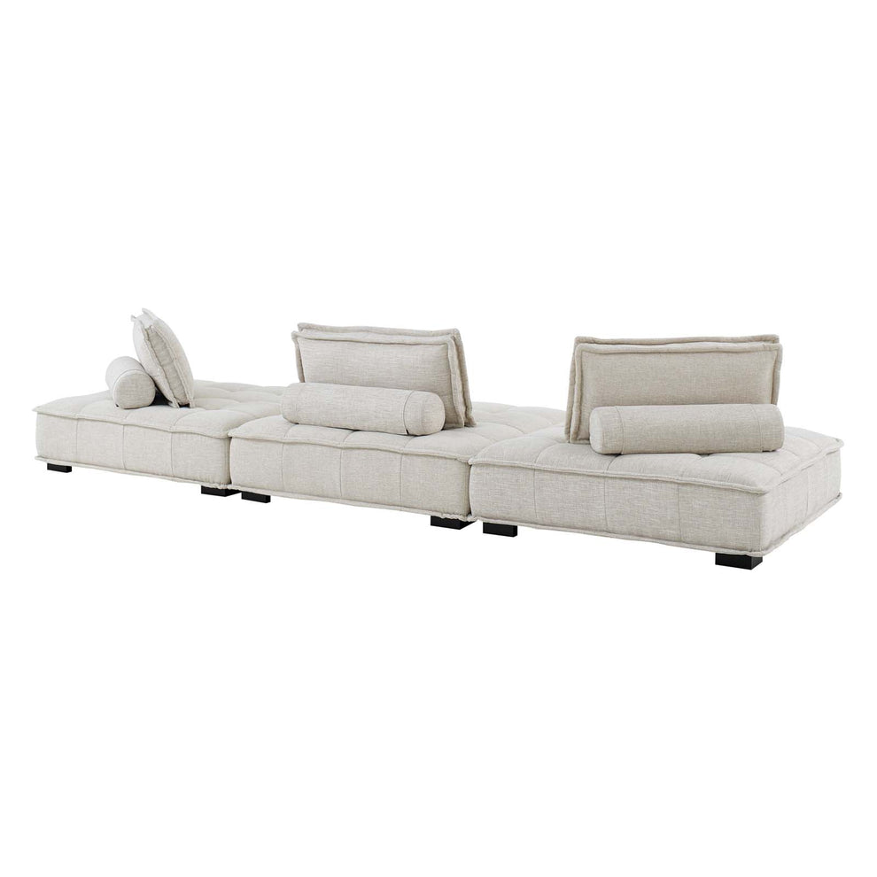 Modway Saunter Tufted Fabric Fabric 3-Piece Sofa - EEI-5206 | Sofas | Modishstore - 12