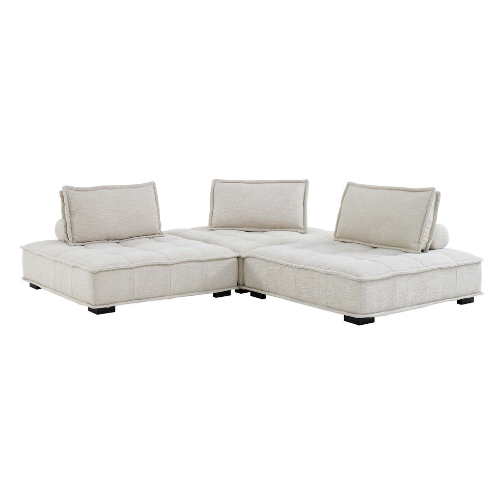 Modway Saunter Tufted Fabric Fabric 3-Piece Sofa - EEI-5206 | Sofas | Modishstore - 13