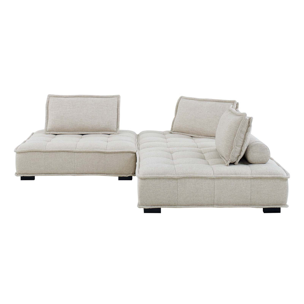Modway Saunter Tufted Fabric Fabric 3-Piece Sofa - EEI-5206 | Sofas | Modishstore - 14