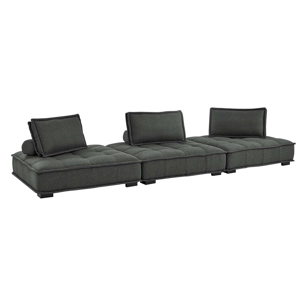 Modway Saunter Tufted Fabric Fabric 3-Piece Sofa - EEI-5206 | Sofas | Modishstore - 18