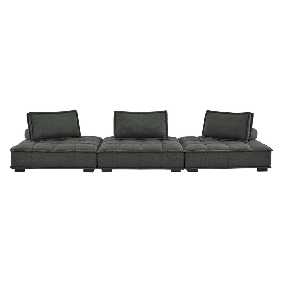 Modway Saunter Tufted Fabric Fabric 3-Piece Sofa - EEI-5206 | Sofas | Modishstore - 19